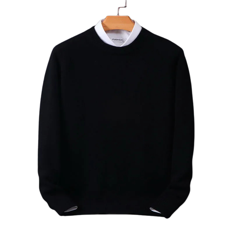 Elarova | Eleganter klassischer Rundhalsausschnitt Pullover