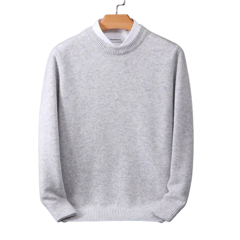 Elarova | Eleganter klassischer Rundhalsausschnitt Pullover