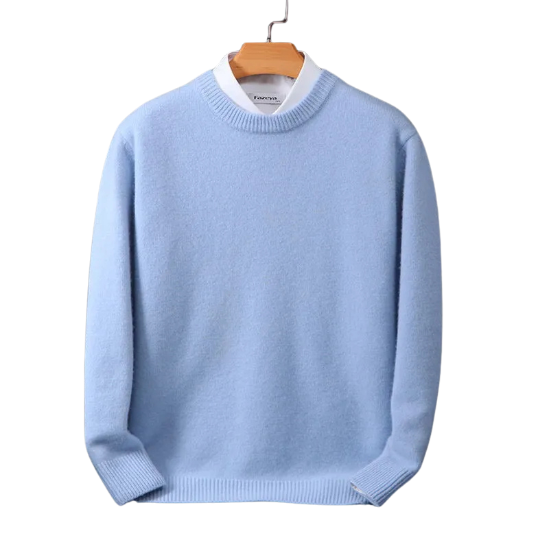 Elarova | Eleganter klassischer Rundhalsausschnitt Pullover