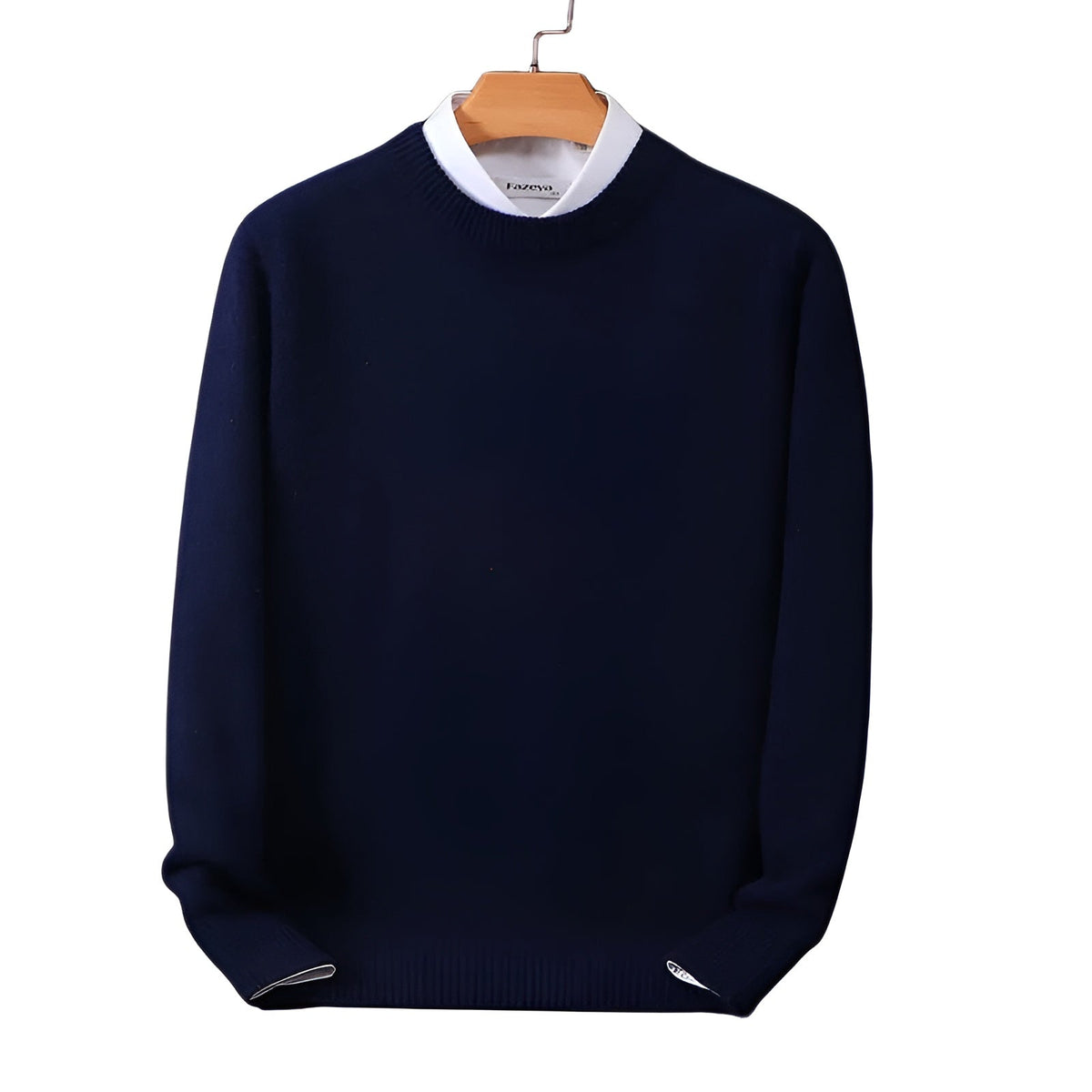 Elarova | Eleganter klassischer Rundhalsausschnitt Pullover