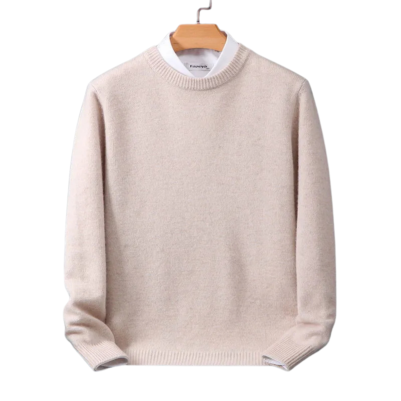 Elarova | Eleganter klassischer Rundhalsausschnitt Pullover