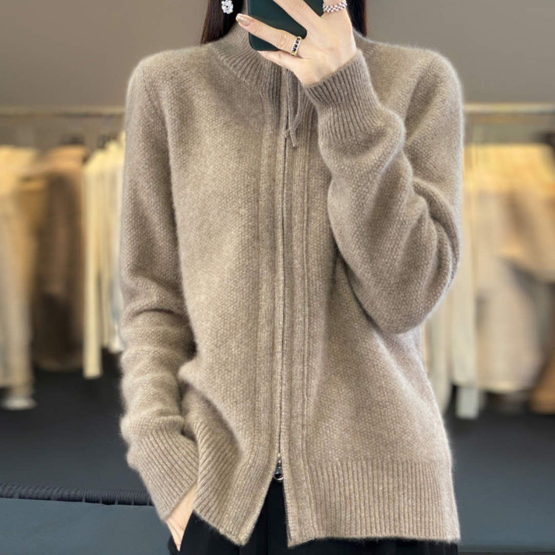 Elarova | Eleganter und bequemer ReißverschlussCardigan