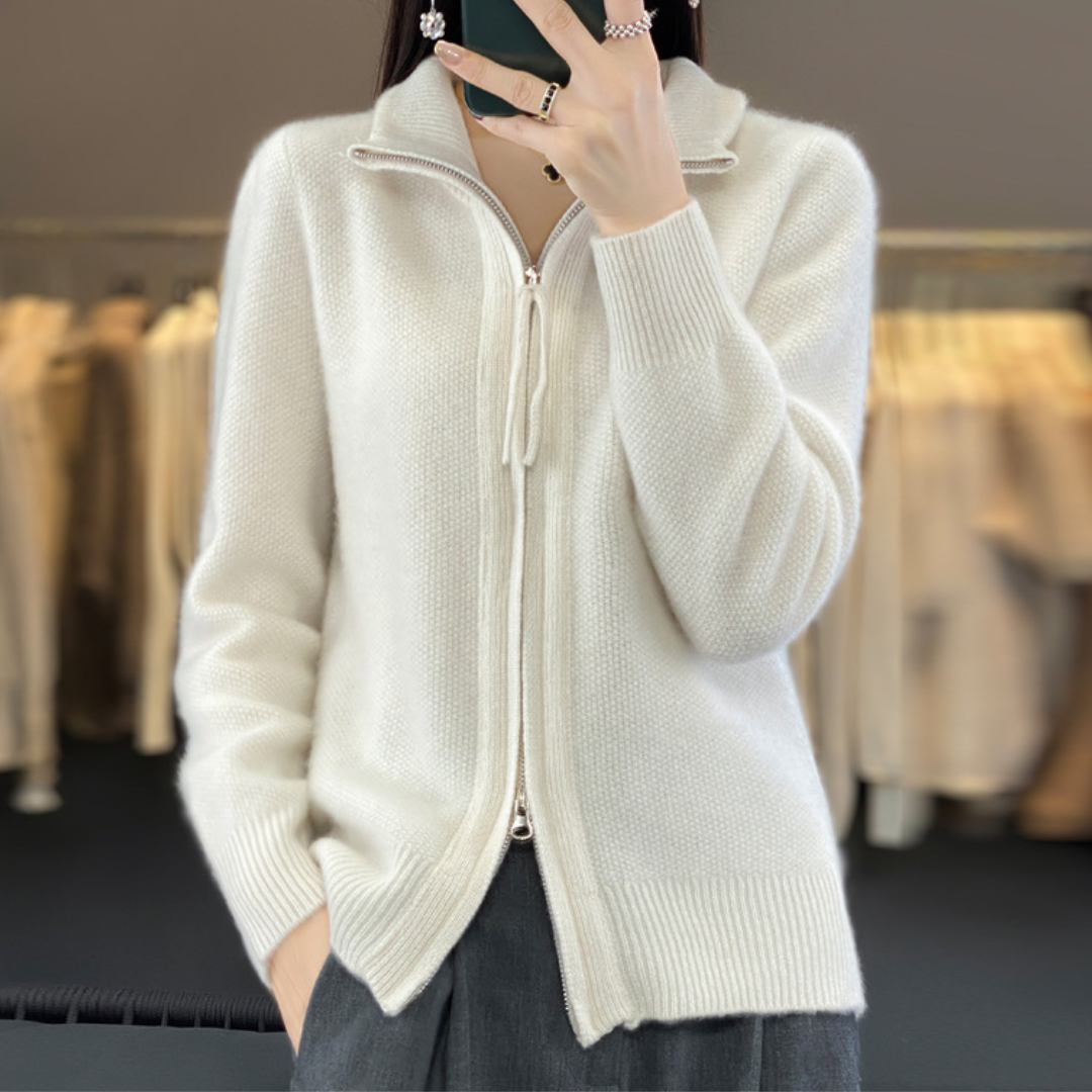 Elarova | Eleganter und bequemer ReißverschlussCardigan