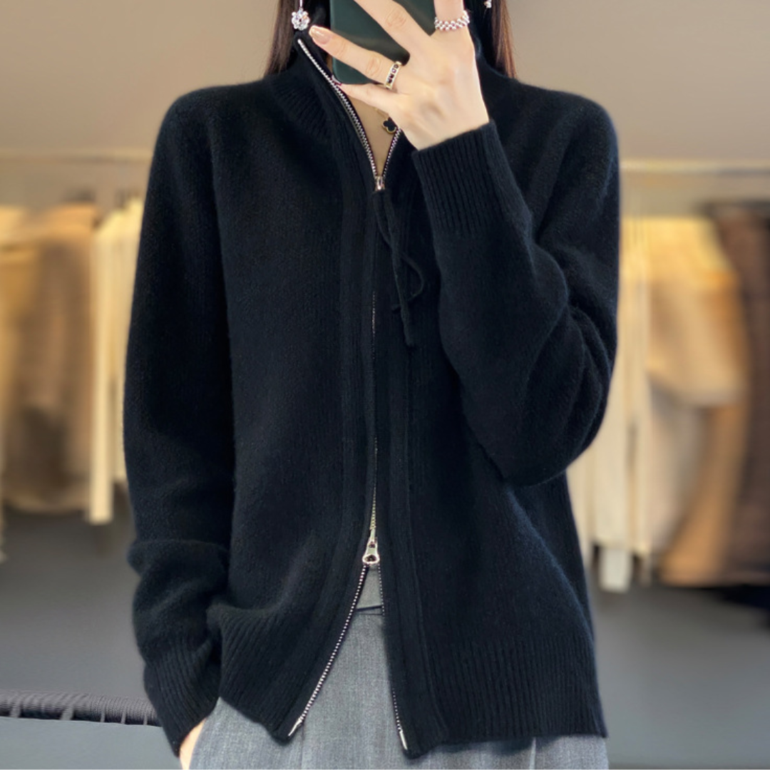 Elarova | Eleganter und bequemer ReißverschlussCardigan