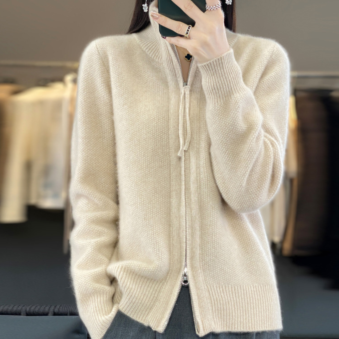 Elarova | Eleganter und bequemer ReißverschlussCardigan