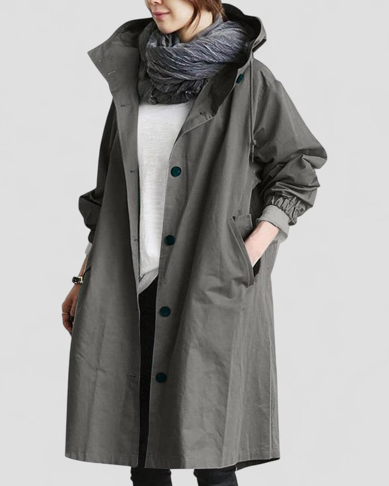 Elarova | Eleganter zweireihiger Trenchcoat für Damen