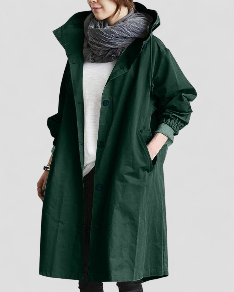 Elarova | Eleganter zweireihiger Trenchcoat für Damen