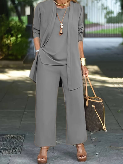 Elarova | Elegantes Dreiteiliges Ensemble Für Damen