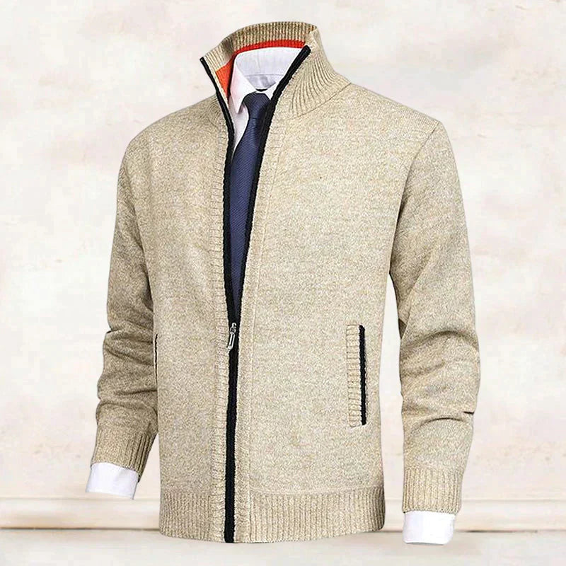 Elarova | Elegantes Herrenjackett mit Reißverschluss und Taschen