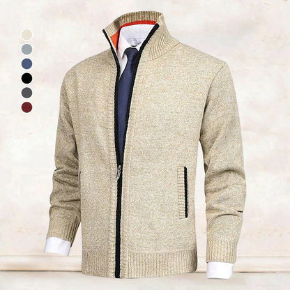 Elarova | Elegantes Herrenjackett mit Reißverschluss und Taschen