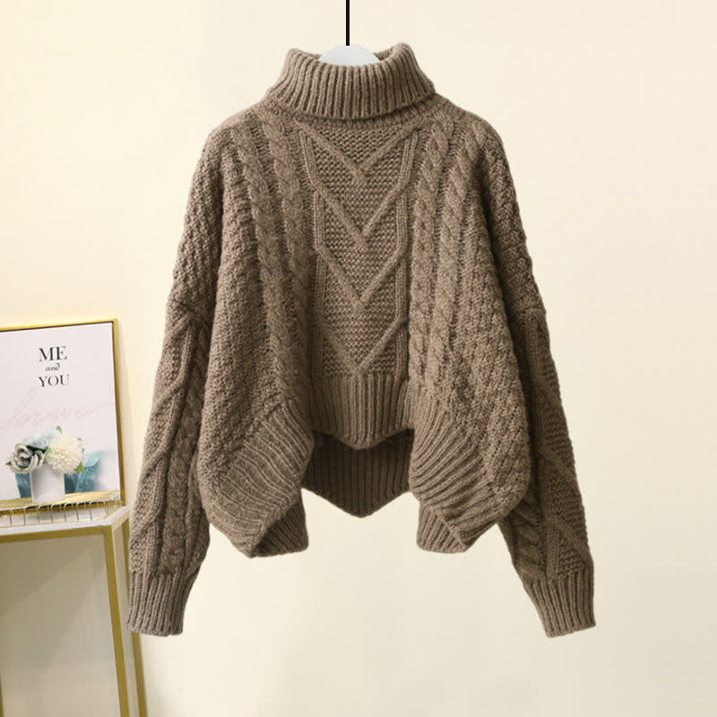 Elarova | Elegantes Set Aus Rollkragenpullover Und Lockerer Hose