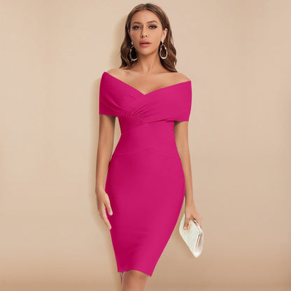 Elarova | Elegantes Verbandkleid mit VAusschnitt