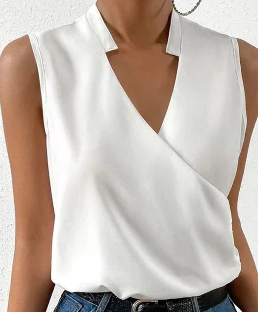 Elarova | Elegantes ärmelloses Einfarbiges Top