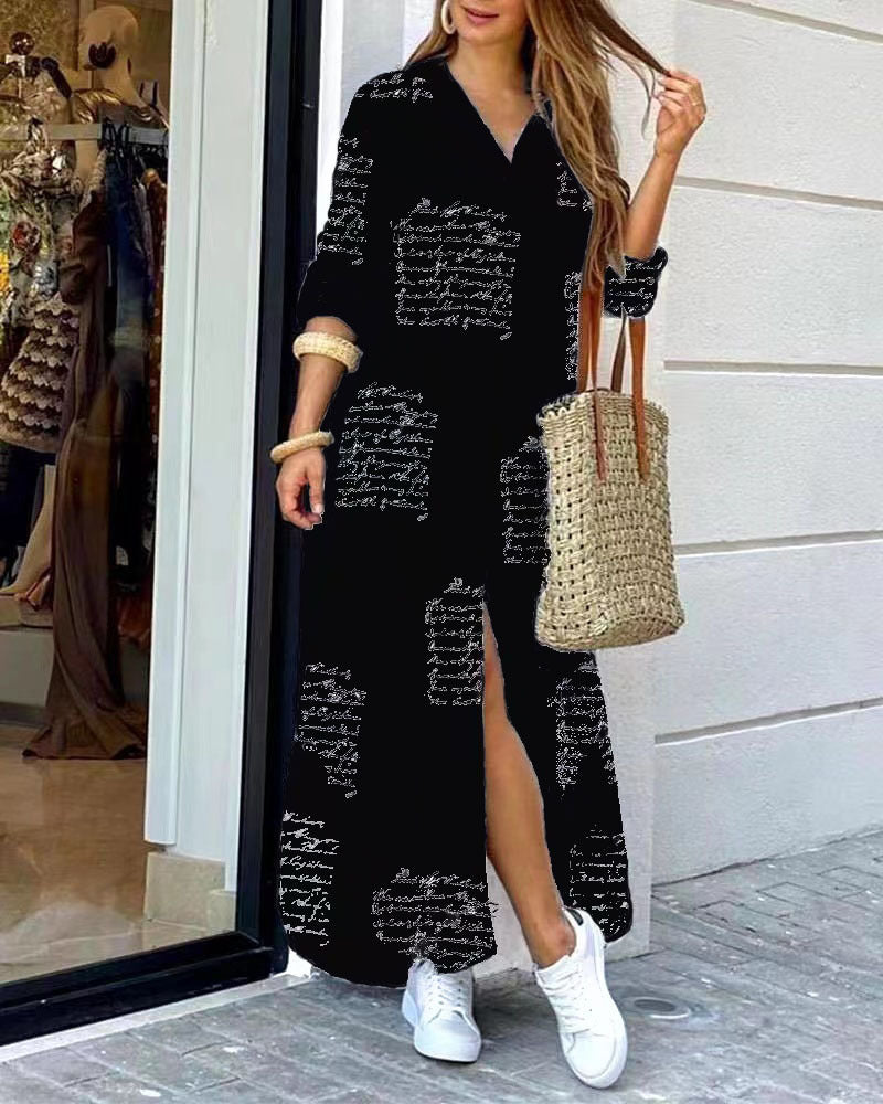Elarova: Elegantes, figurbetontes Wickelkleid mit Reverskragen