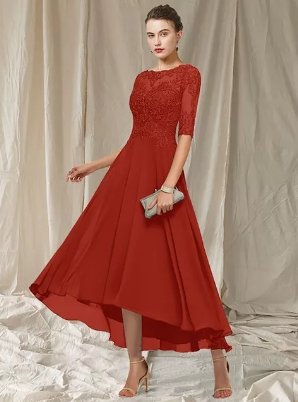 Elarova | Elegantes schickes Abendkleid