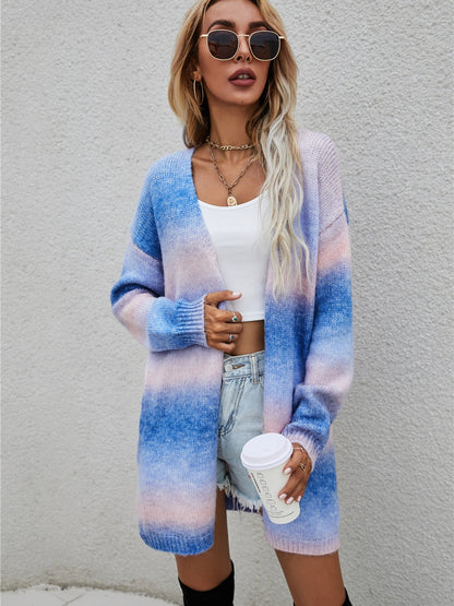 Elarova | Engel Flügel Vollgröße Gradient Offene Vorderseite Cardigan