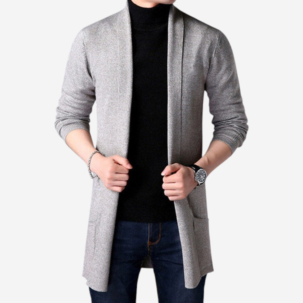 Elarova | Entspannter langer Cardigan