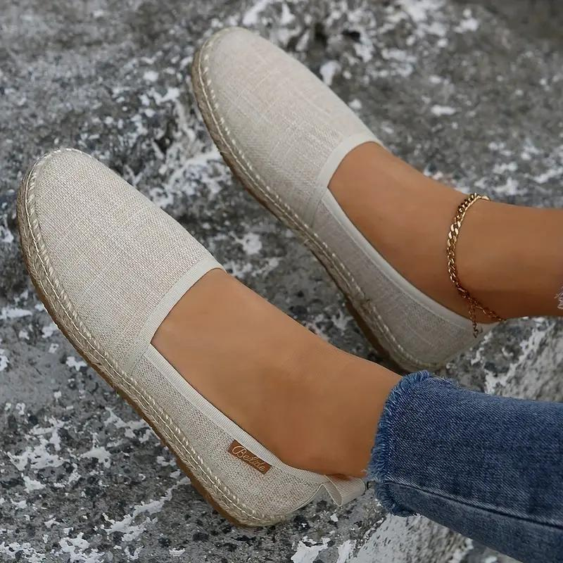 Elarova | Espadrilles, Flache, Leichte Schuhe Aus Segeltuch