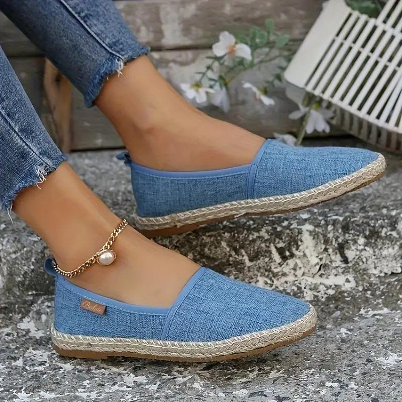 Elarova | Espadrilles, Flache, Leichte Schuhe Aus Segeltuch