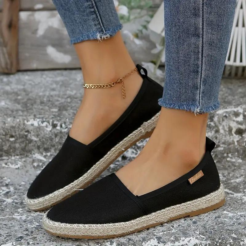 Elarova | Espadrilles, Flache, Leichte Schuhe Aus Segeltuch