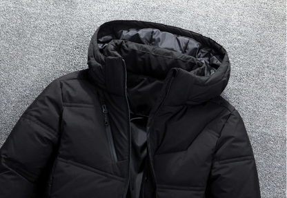 Elarova | Extra warme abnehmbare Winterjacke mit Kapuze