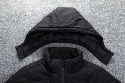 Elarova | Extra warme abnehmbare Winterjacke mit Kapuze