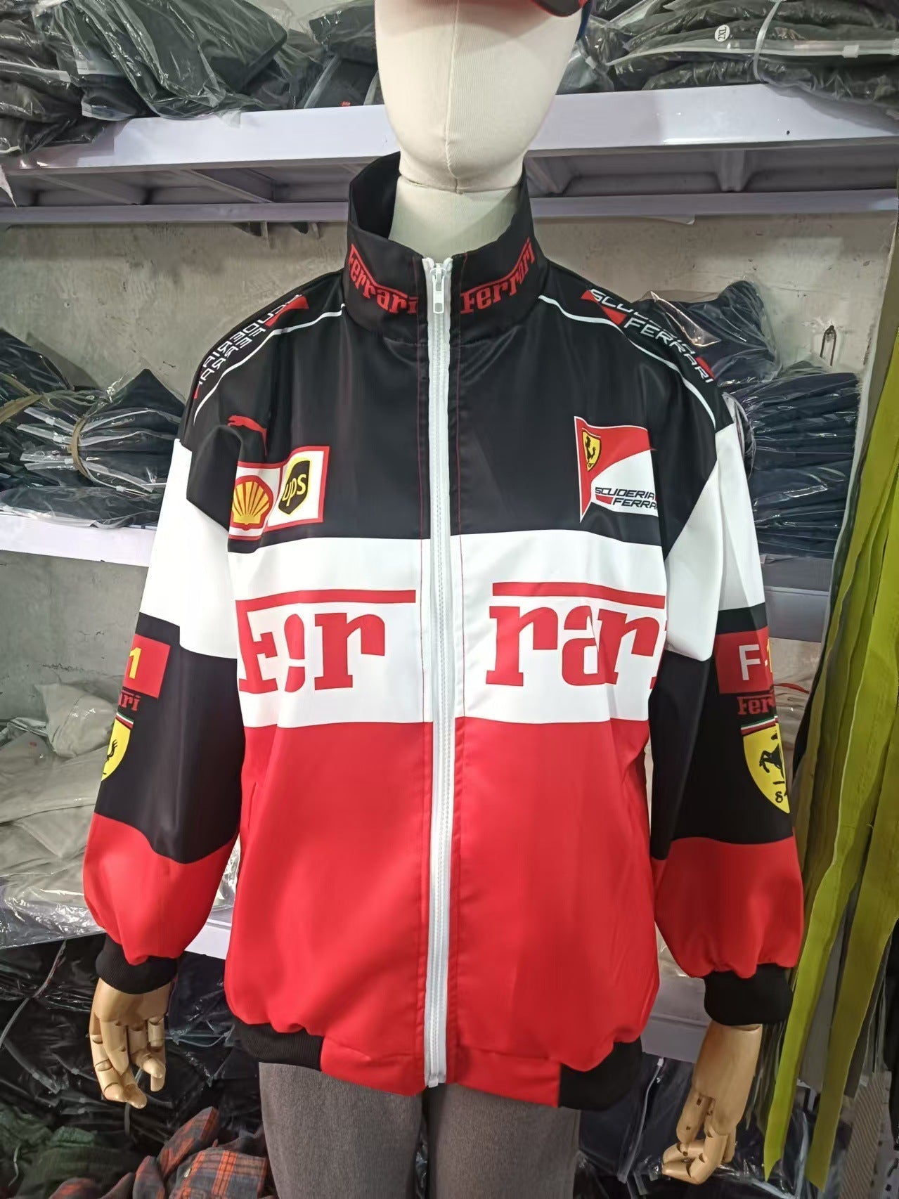 Elarova | F1 Racing Langarm Bomberjack Mit Print