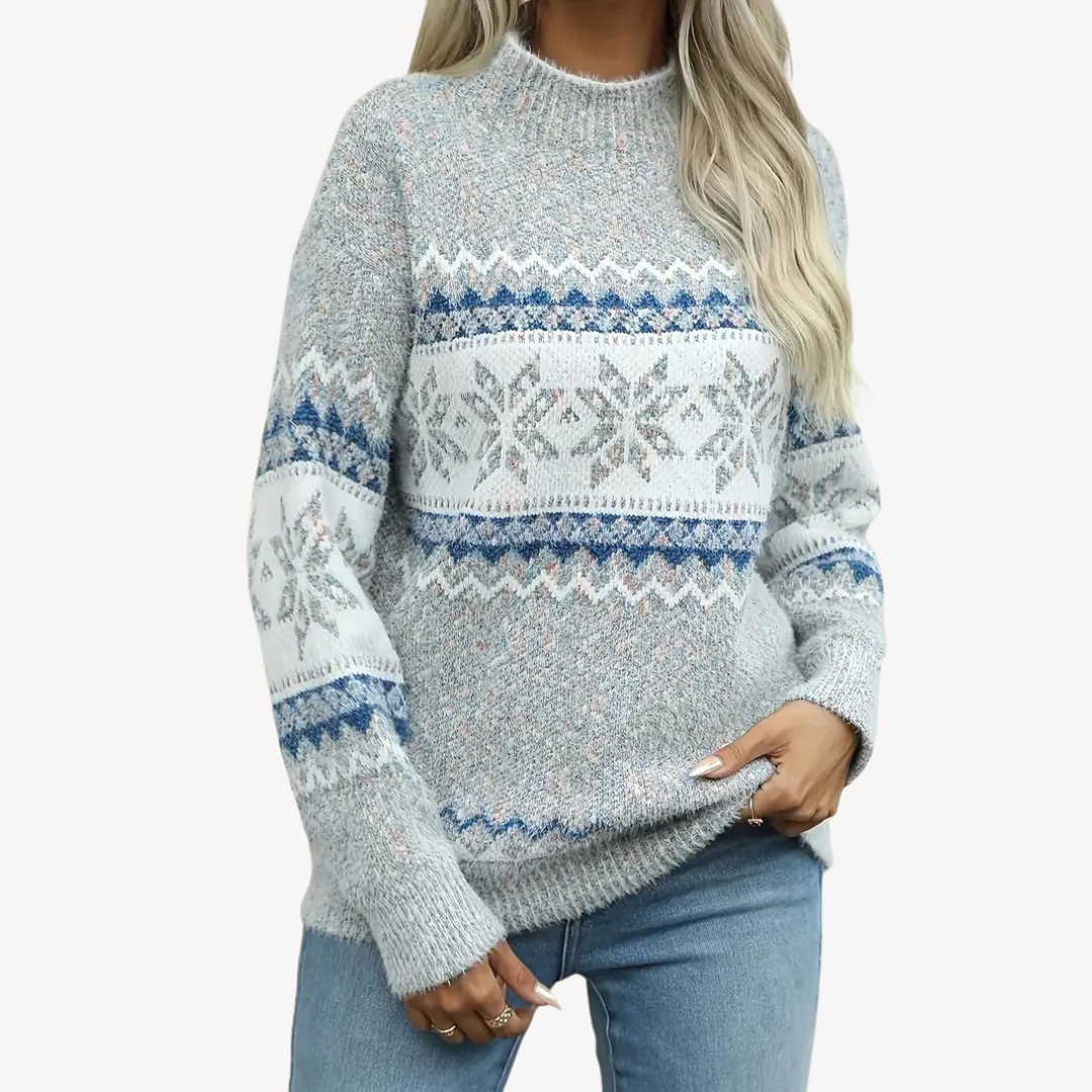 Elarova | Fair Isle Strickpullover für Damen