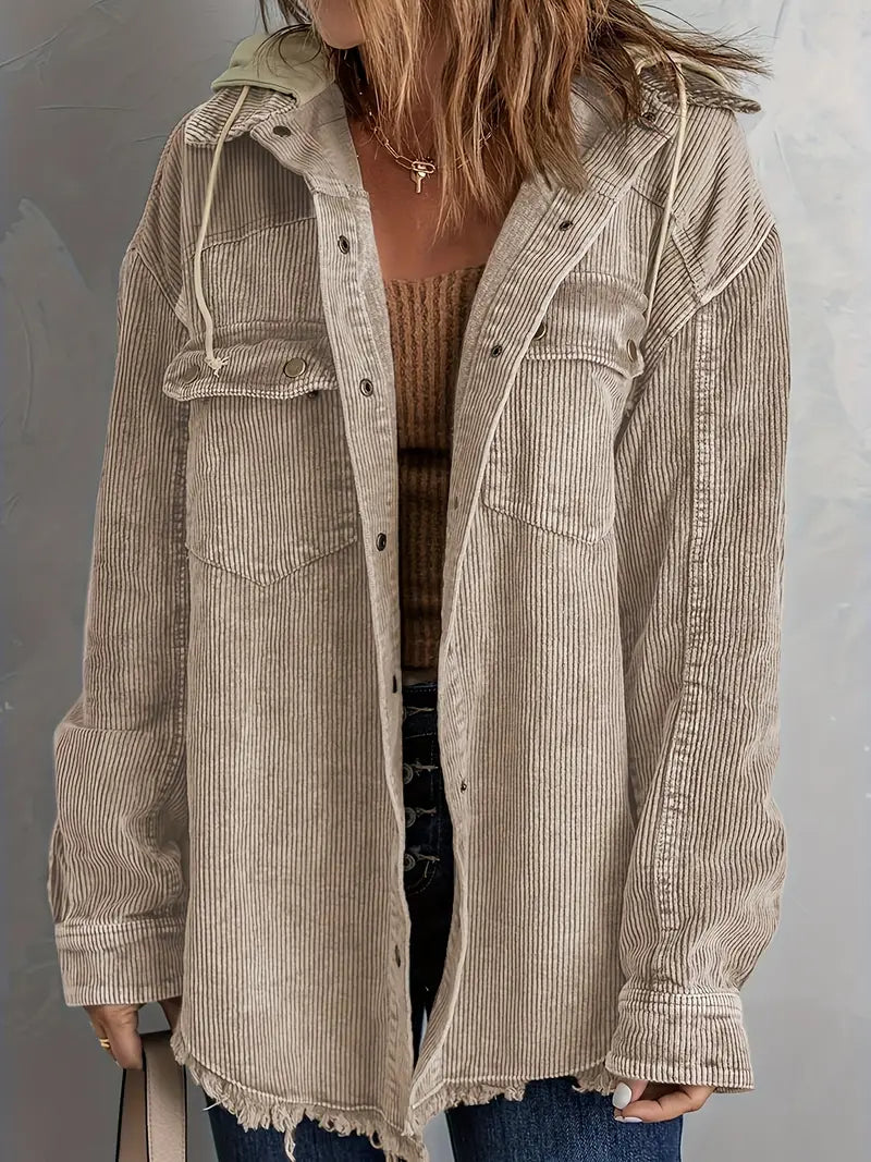 Elarova | Farbblock Hoodie Jacke für Damen | Perfekt für Herbst und Winter