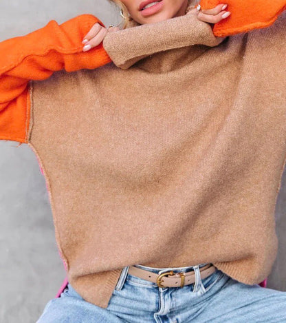 Elarova | Farbblockpullover im Wintertrend