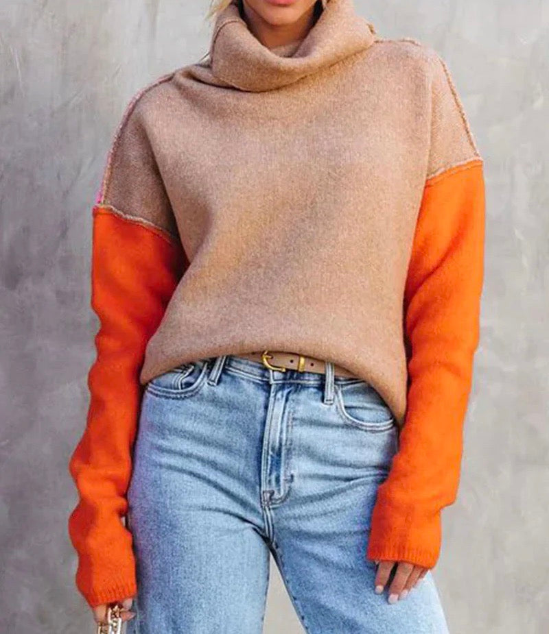 Elarova | Farbblockpullover im Wintertrend