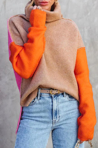 Elarova | Farbblockpullover im Wintertrend