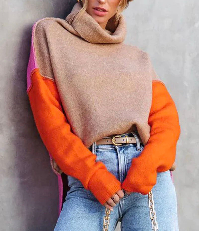 Elarova | Farbblockpullover im Wintertrend