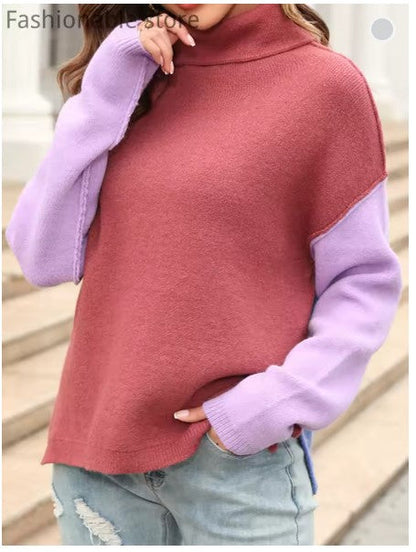 Elarova | Farbblockpullover im Wintertrend