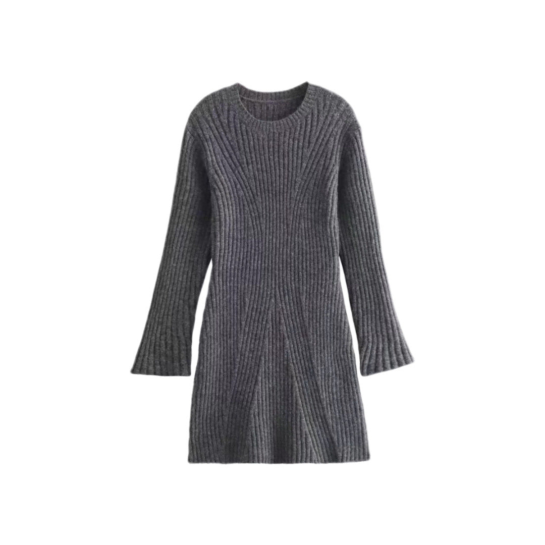 Elarova Fashion Ripped Knit Dress
