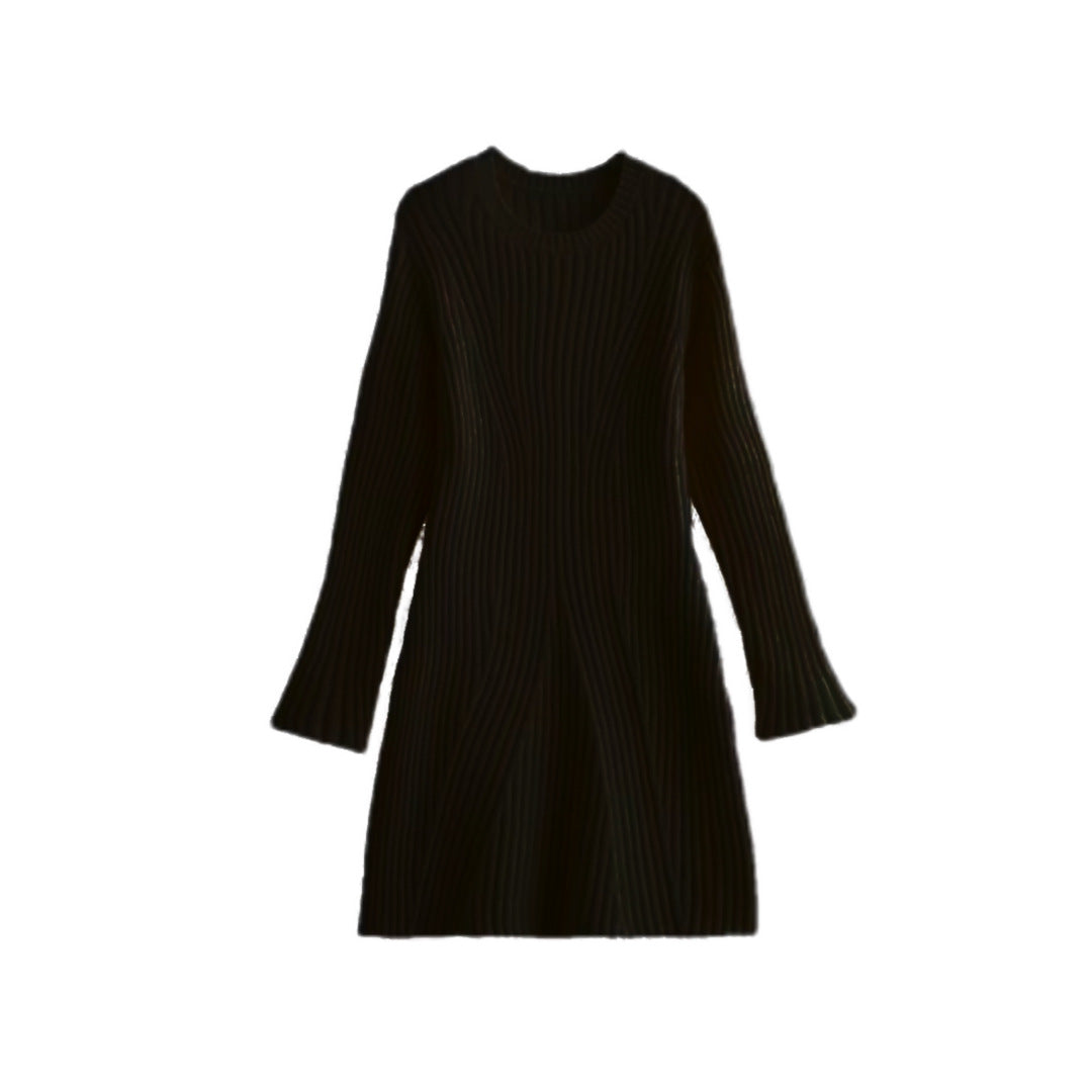Elarova Fashion Ripped Knit Dress