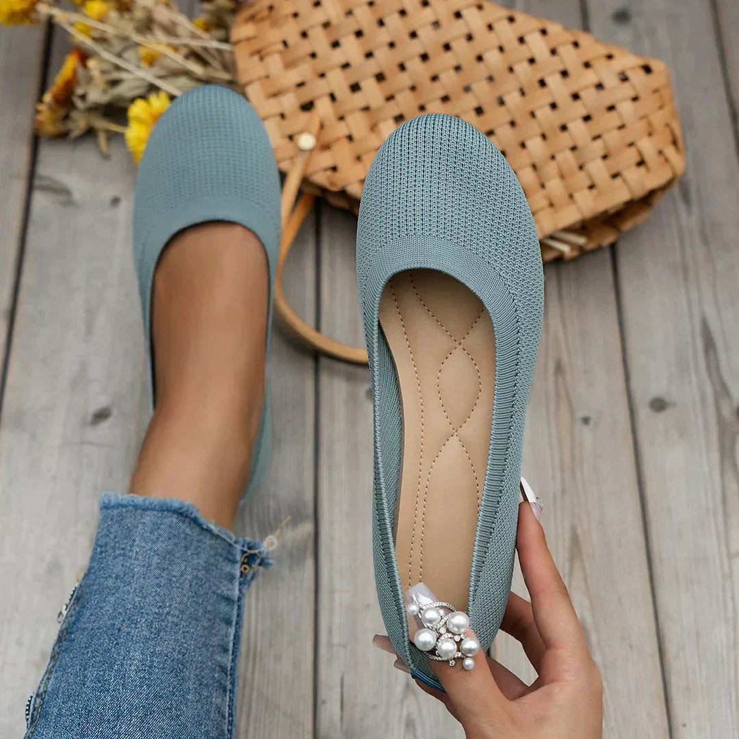 Elarova | Flache Damen Slipper