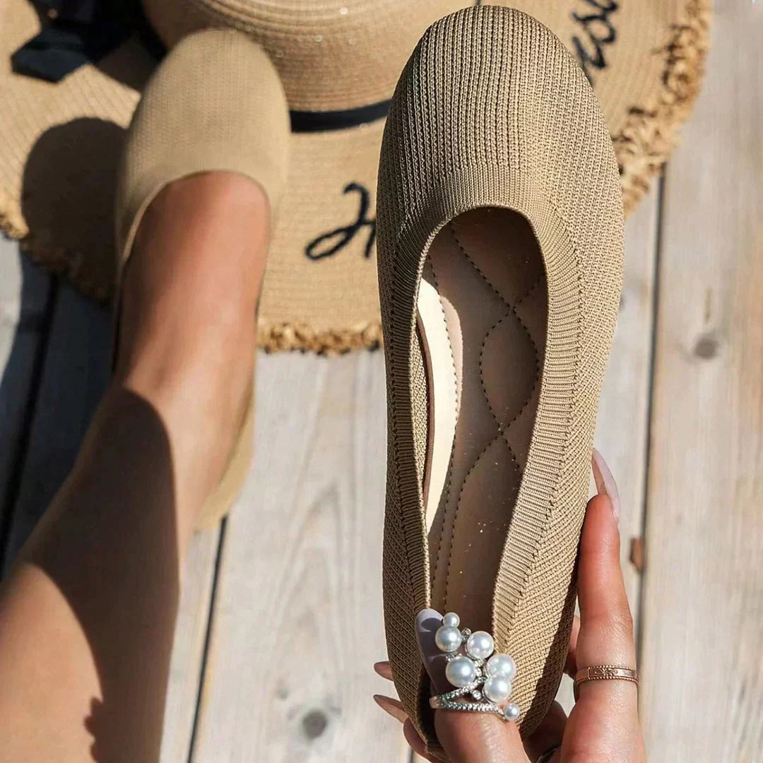 Elarova | Flache Damen Slipper