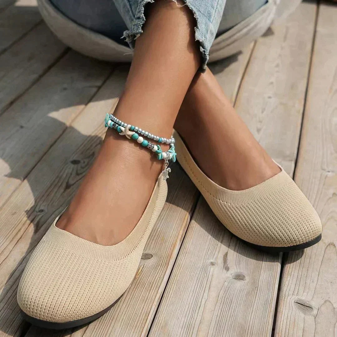 Elarova | Flache Damen Slipper
