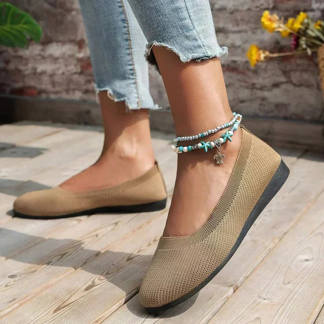 Elarova | Flache Damen Slipper
