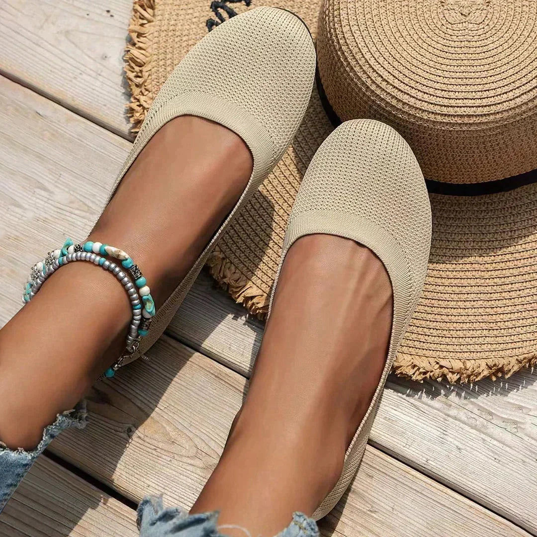 Elarova | Flache Damen Slipper