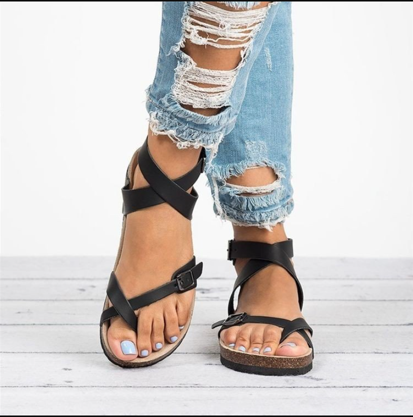 Elarova | Flache Pantoffeln für Damen