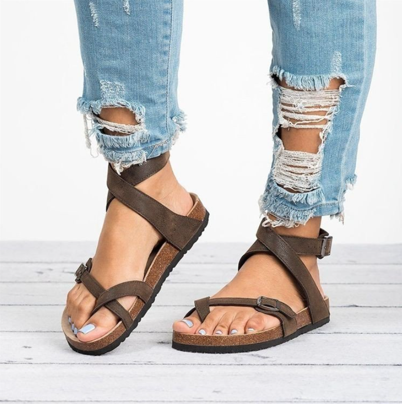 Elarova | Flache Pantoffeln für Damen