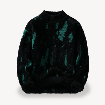 Elarova | Flauschiger Strickpullover für Herren