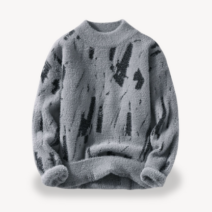 Elarova | Flauschiger Strickpullover für Herren