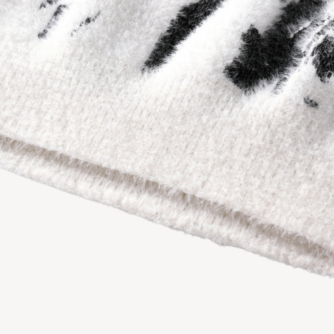 Elarova | Flauschiger Strickpullover für Herren