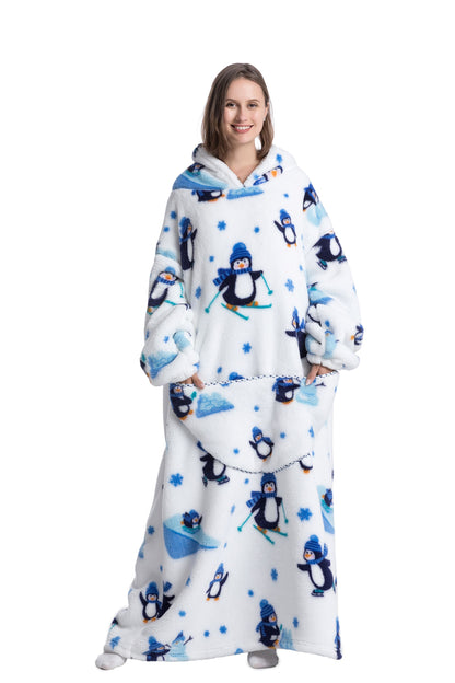 Elarova | Fleece Hoodie Decke Für Den WINTER