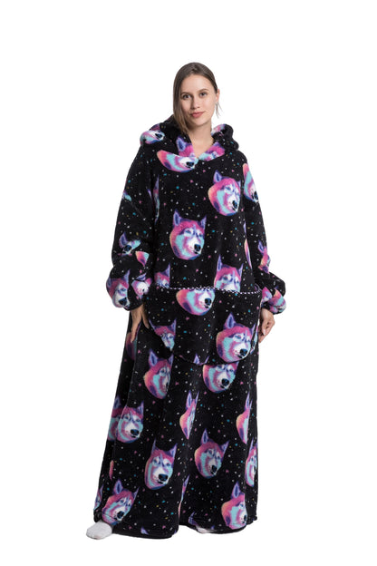 Elarova | Fleece Hoodie Decke Für Den WINTER