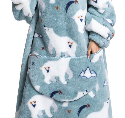 Elarova | Fleece Hoodie Decke Für Den WINTER