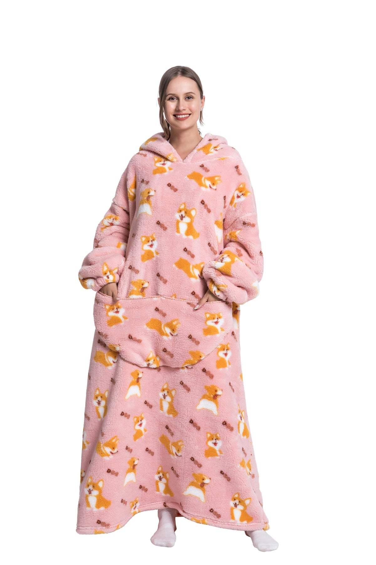 Elarova | Fleece Hoodie Decke Für Den WINTER